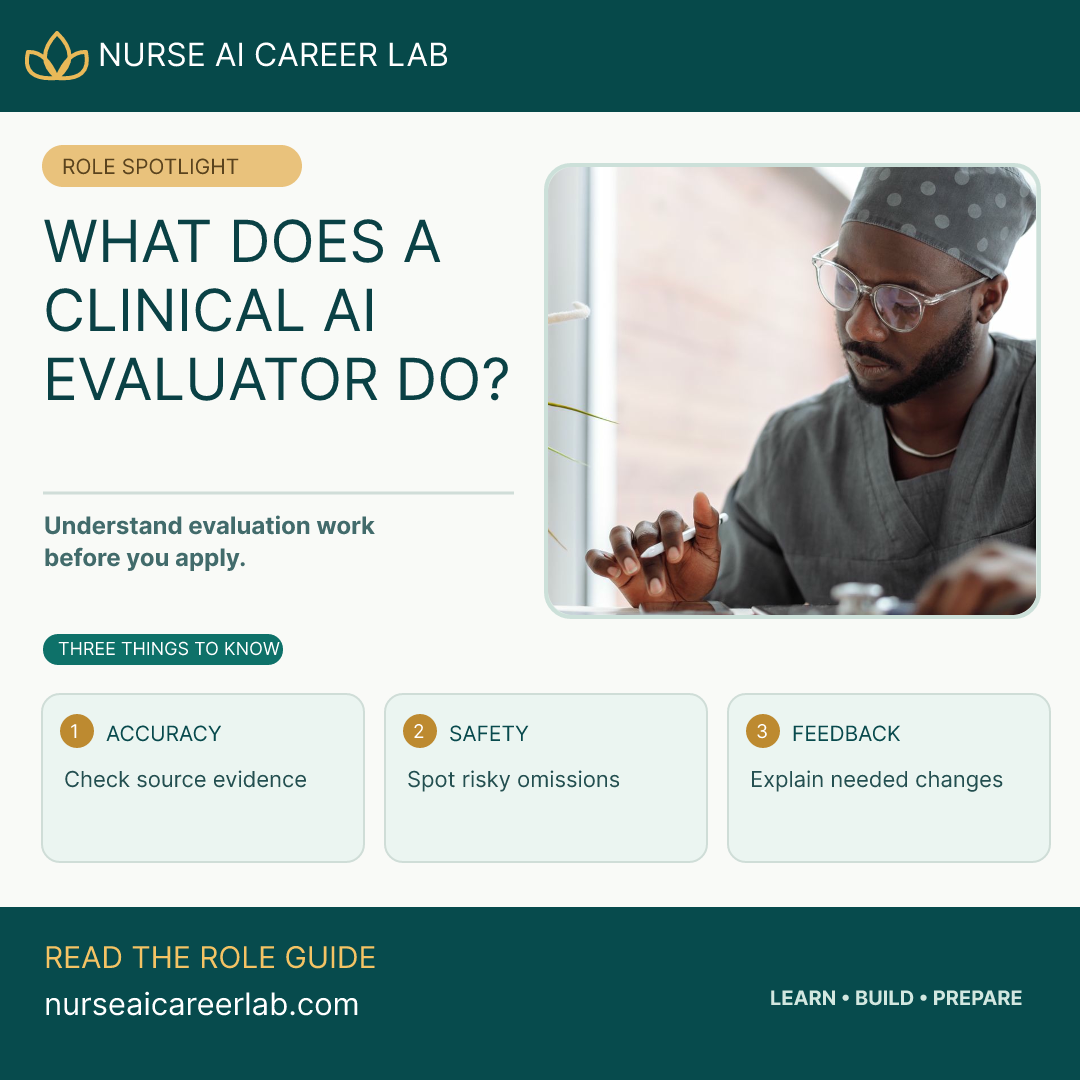Nurse AI Career Lab branded role spotlight graphic